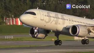 (4K) Plane spotting at Bergen airport (BGO-ENBR)