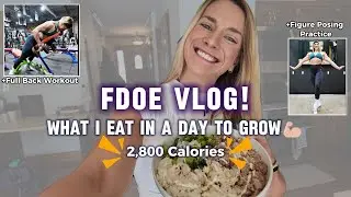 Full Day of Eating (2800 Calories), Back Day & BIG Announcements!🤩 | IFBB Figure Vlog | LGB Ep.18