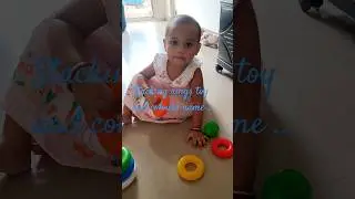 stacking rings toy and colours name, how to  learn colours name. #shorts #stacking #cutebaby