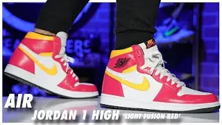 Air Jordan 1 High Light Fusion Red