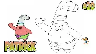 How To Draw Patrick With a SOCK on His Head