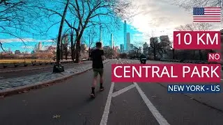 10km Correndo no Central Park: Desafio e Beleza de Nova York 🏃‍♂️🌳