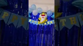 Baby shark theme Birthday decorations #boysbirthdaydecor #babyshark #birthdaythemes