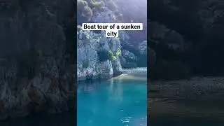 Boat tour of a sunken city in KEKOVA, Turkey 🇹🇷 #vanlifeturkey #turkey