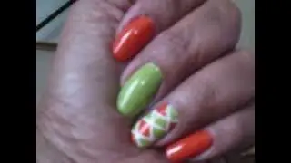 Diamond nail art with striping tape video response