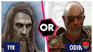 Is he Tyr or Odin In Disguise ?🤔🤔 #ragnarok #godofwar #godofwarragnarok #ps4 #ps5  #thor #shorts
