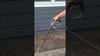 washing stamped sidewalk #construction #concrete
