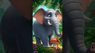 Little Paws, Big Steps: A Mouse&ndash;Elephant Tale 🐭👣🐘 #shorts #viral #cartoon #trending #cartoon