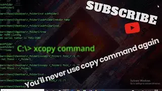 Copy Files using Xcopy Command in Windows CMD [in Hindi]