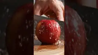 Real Apple Cutting AI Video | Ultra Realistic Fruit Cutting | Satisfying Short Video 🍎 #aicreation