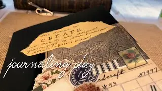 Journal day 📓 Junk Journal with me (no talking) | Tarot Junk Journal