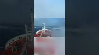 Chemical Tanker Weathers Big Storm #shorts