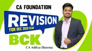 L1 BCK Revision CH1  BY CA Aditya Sharma