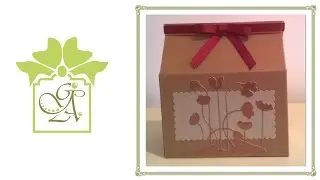 A5 Double Width Milk Carton Tutorial (Gift Box Tutorial with Free Template)