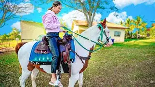 ANDEI PELA PRIMEIRA VEZ DE CAVALO NA FAZENDA DO RENATO GARCIA!!