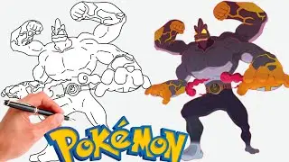 How To Draw GIGANTAMAX MACHAMP POKEMON | Gigantamax Pokemons