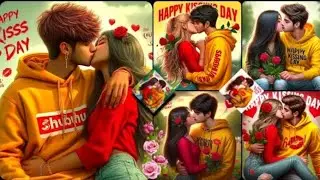 Create 3D Ai Happy kiss💋 creator 2024 | creator | new tutorial day image happy kiss day bing image