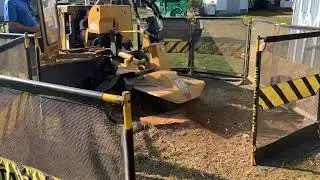 Stump grinding and stump debris removal
