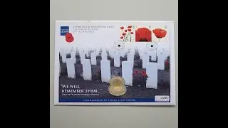 2013 Armistice Day Silver Proof &pound;5 Pounds Coin Cover - First Day Cover Westminster Collection