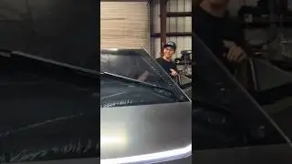 Testing the functionality of a giant wiper blade on the Tesla Cybertruck #tesla #cybertruck #shorts