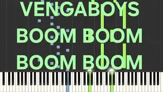 vengaboys~boom boom boom boom(rallentato-slow)=piano facile easy tutorial