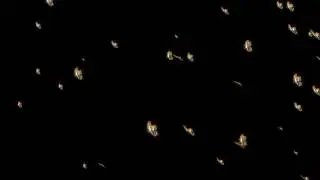 Magical Butterflies / Particles Yellow - Free Motion Graphics