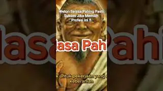 Kesuksesan !! Weton Selasa Pahing cocok Dengan Profesi ini #primbon #karir #selasapahing #feedshort