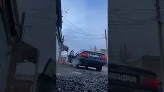 Выхлоп на Ауди 100 2.3 мотор. Штатный резонатор
