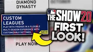 First Look at New CUSTOM LEAGUES in MLB The Show 20 (Online Franchise)