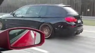 Stanced BMW F11 rolling video