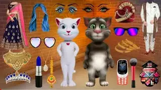 Talking Billi Two Dulhan ka funny makeup comedy video||bolne wali🥰💄 Billi billu dulhan video makeup