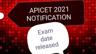APICET 2021 Notification || ICET || Notification