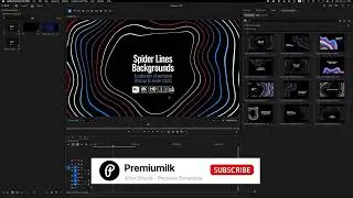 Spider Lines Backgrounds PR Tutorial (Premiere Pro MOGRTs - MP4)
