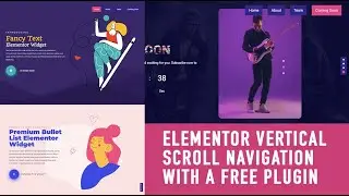 How to create Vertical Scroll Page using Elementor & A Free Plugin