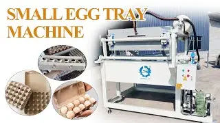 High-Speed Egg Tray Machine: Watch it Produce 1000-1500pcs per Hour! Small Egg Tray Forming Machine