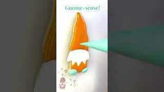 Gnome-sense! #gnomes #cookies #flooding #royalicing #cookievideo #cookieart #cookietime