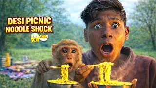 Desi Picnic Noodle Shock: Ghane Jungle Mein Maggi Adventure! 🌲😲   #desipicnic 