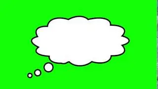 Comics Bubble - Greenscreen HD Free Footage
