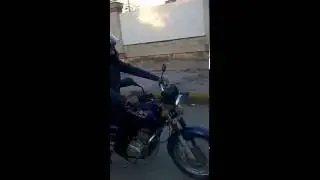 I am riding a bike at CGO Complex, Lodhi Road ( 07-08-2016 )