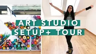 MOVING INTO MY NEW ART STUDIO + Office Tour