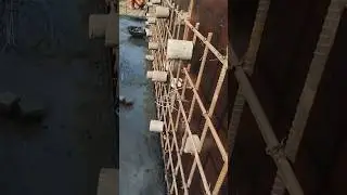 Canal lining work #concrete #reinforcement #shorts #viralvideo