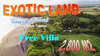 Beach Front ! Tanah bonus Villa dijual di Tabanan Bali Property Sale TJTB685