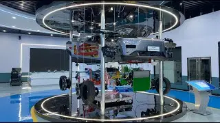 Whole Vehicle Exploded View Hoisting Display System