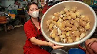 Market show, Sweet and Yummy Sea Snail Recipe / Easy and tasty Sea snail eat chili sauce