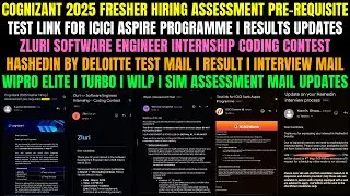 Cognizant Wipro, ICICI, HashedIn by Deloitte, Zluri Biggest Hiring Process Started | 2021-2028 BATCH