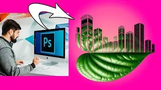 Create Leaf Building Design in Photoshop|फ़ोटोशॉप में लीफ बिल्डिंग डिज़ाइन बनाएं| Photoshop Tutorial