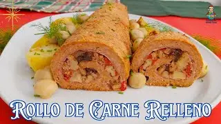 Rollo de Carne Picada Relleno para esta Navidad 2025: La Receta Más Jugosa y Festiva del Año.
