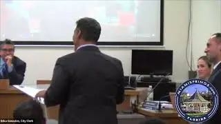 Bryan Avila and Alex Rizo Present at Miami Springs City Council Meeting
