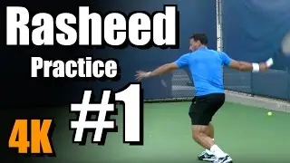 Роджер Рашид в 4k | Форхенд и бэкхенд | Western & Southern Open 2014