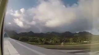 Air New Zealand 767 (ZK-NCJ) Approach into Rarotonga, Cook Islands December 16, 2013